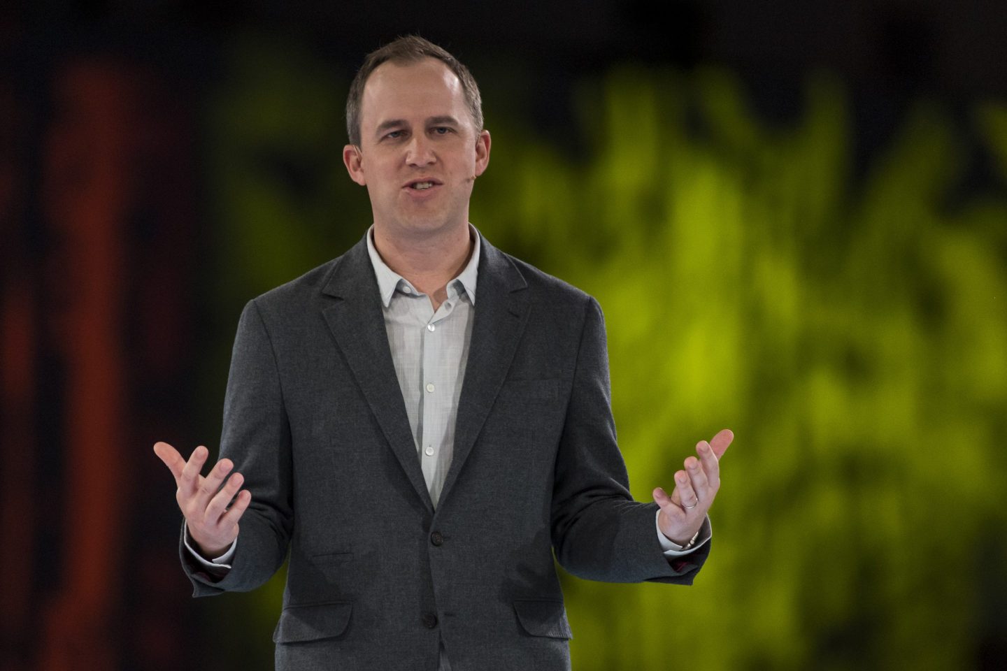 Bret Taylor, then president and chief product officer for SalesForce.com Inc., speaks during the opening keynote of the 2019 DreamForce conference in San Francisco, California, U.S., on Tuesday, Nov. 19, 2019.