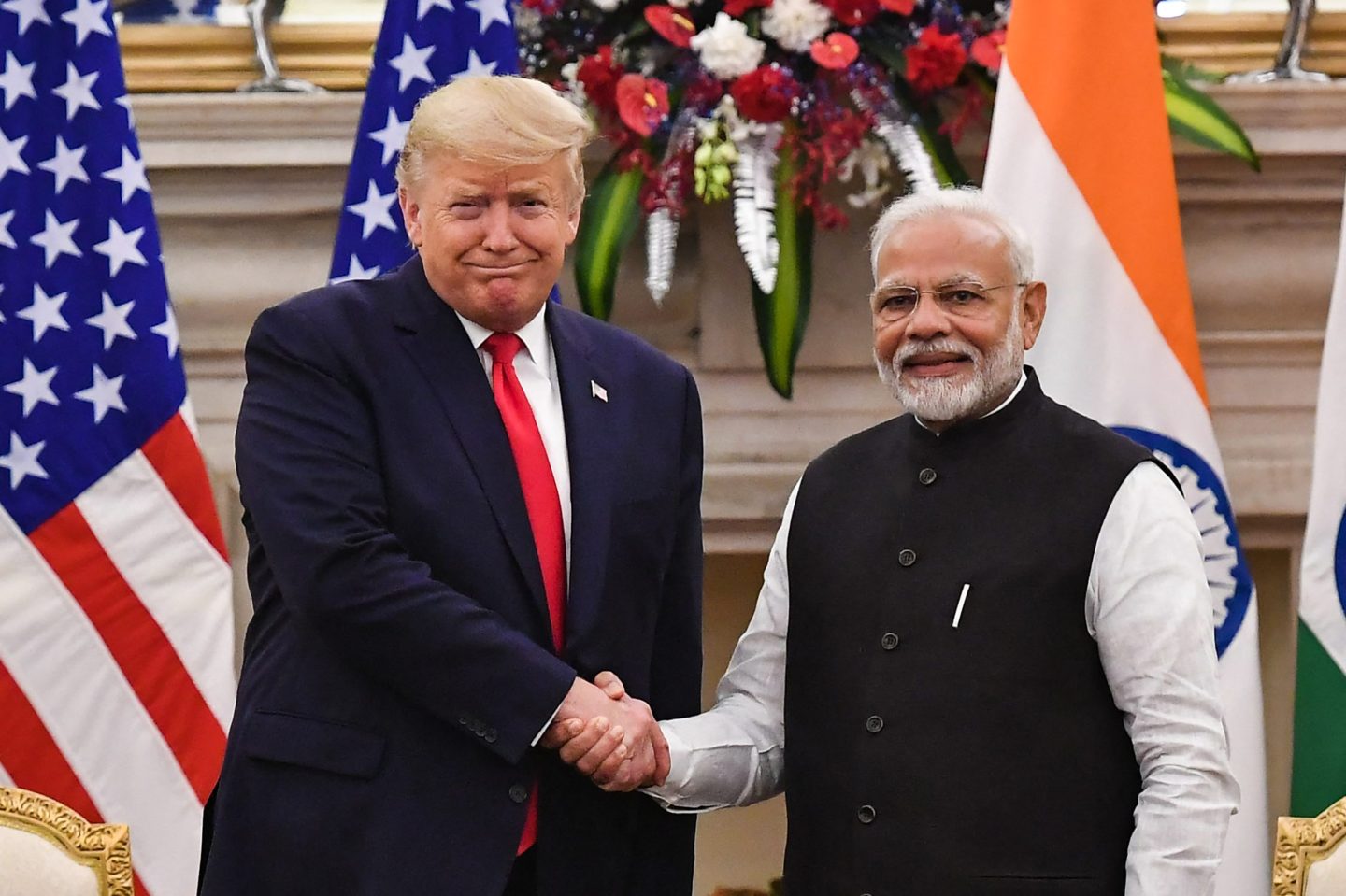 U.S. President Donald Trump and India's Prime Minister Narendra Modi in New Delhi in February 2020.