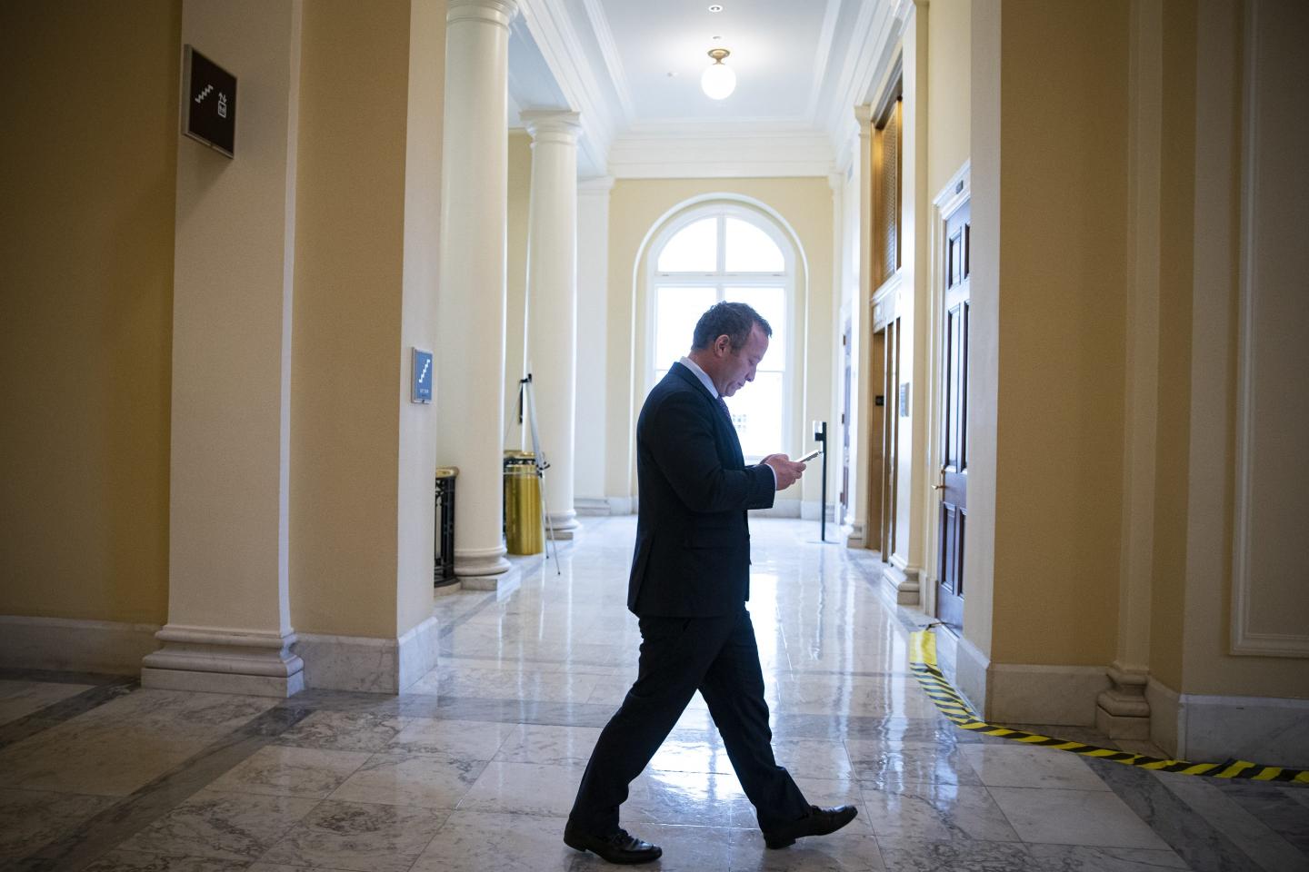 Representative Josh Gottheimer departs his office on Capitol Hill in Washington, D.C., on Dec. 6, 2022. (Photo: Al Drago/Bloomberg/Getty Images)