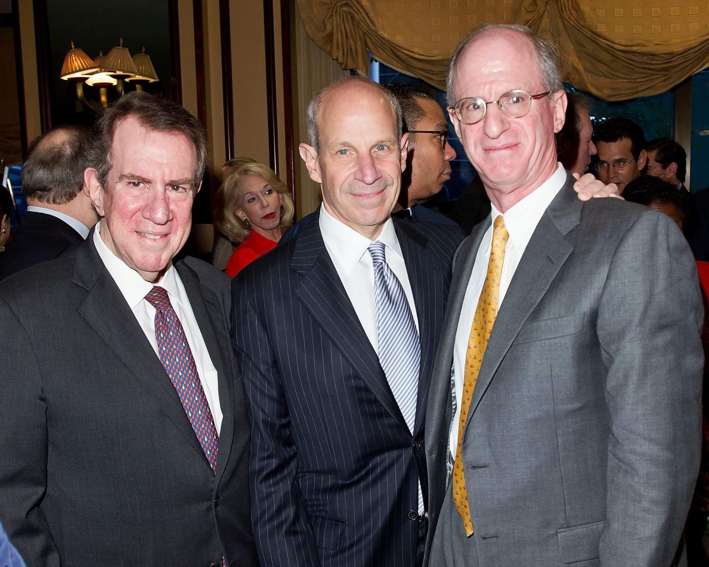 The former guard of Loews: Andrew Tisch, then co-chair of Loews Corporation, Jonathan M. Tisch, formerly chairman of Loews Hotels and James S. Tisch, formerly CEO of Loews Corporation whose son Ben has now taken on the role.
