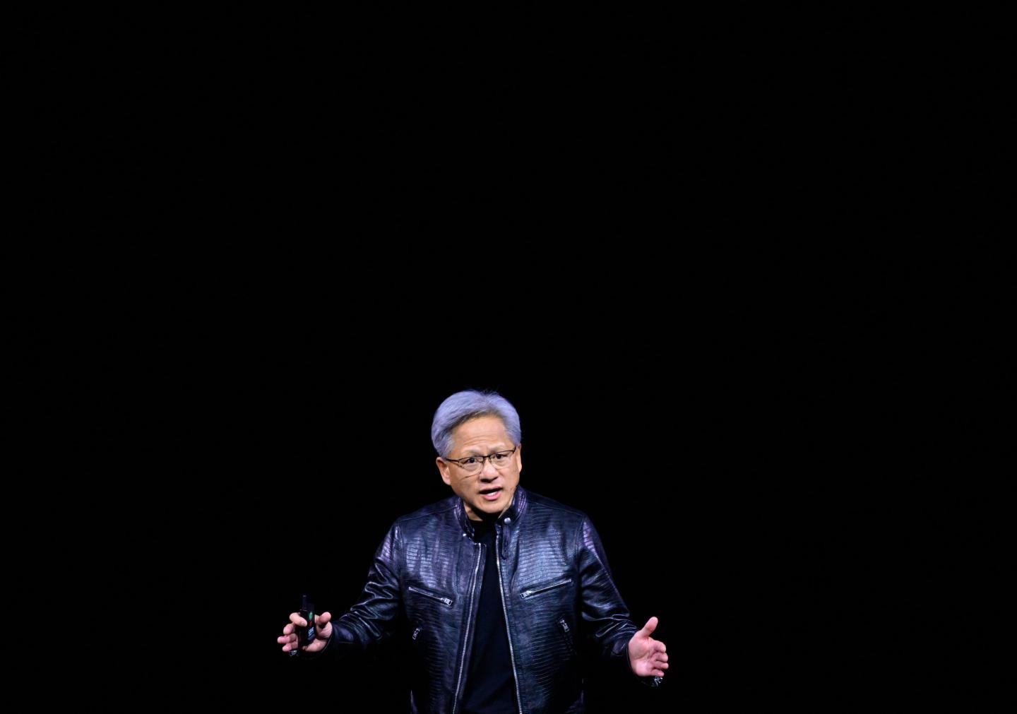 Nvidia CEO Jensen Huang during a company event in San Jose, California, on March 18, 2024. (Photo by Josh Edelson/AFP/Getty Images)