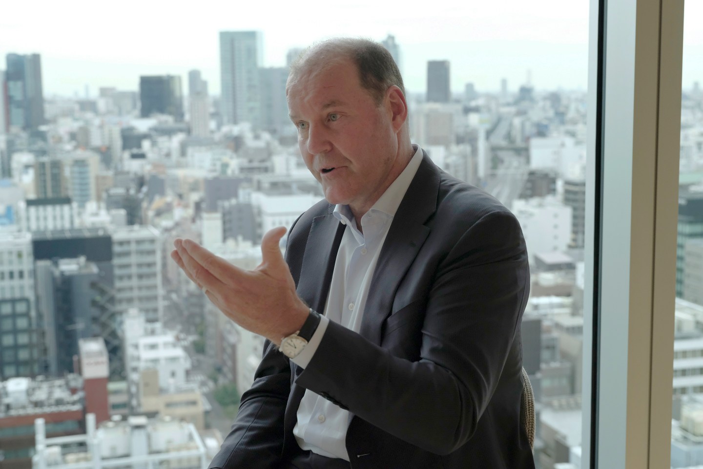 Christophe Weber, president and CEO of Takeda Pharmaceutical Co., at the company’s headquarters in Tokyo.
