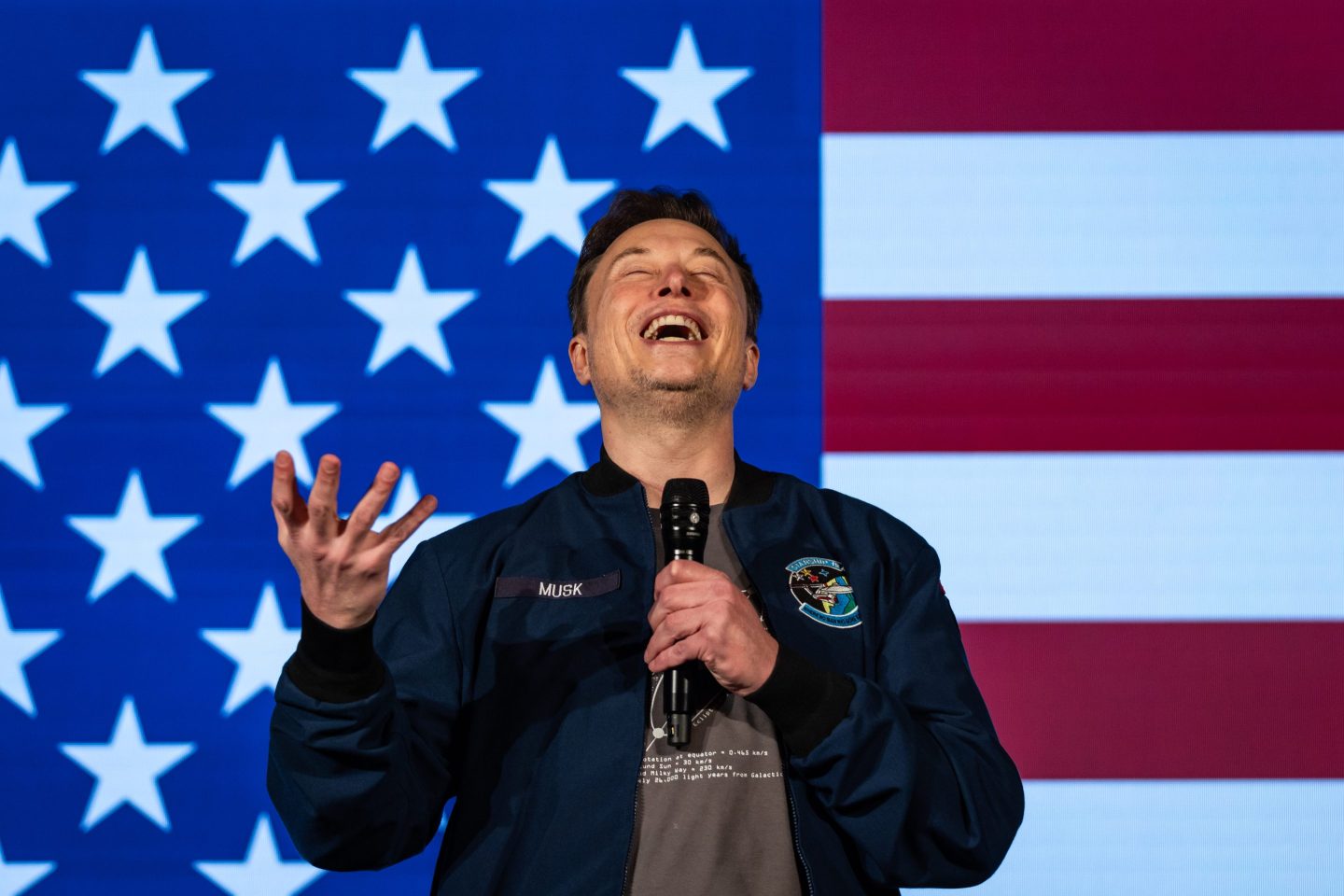 SpaceX and Tesla founder Elon Musk speaks during an America PAC town hall on Oct. 26, 2024 in Lancaster, Pennsylvania.
