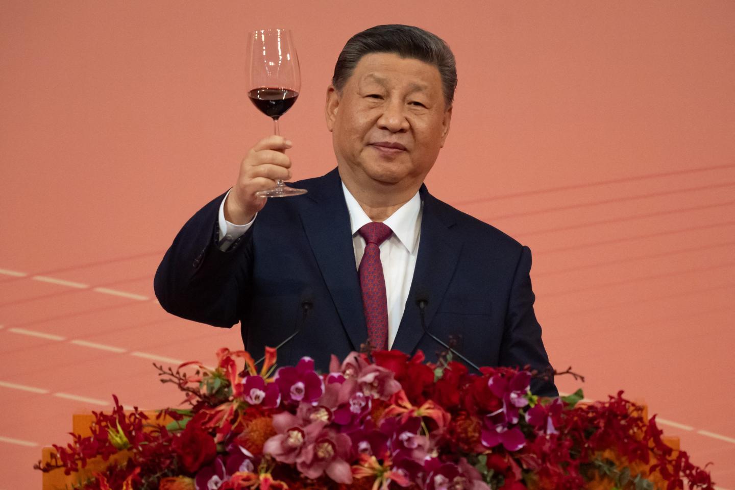 Chinese President Xi Jinping during celebrations for the 25th anniversary of Macau's handover from Portugal to China on Dec. 19.