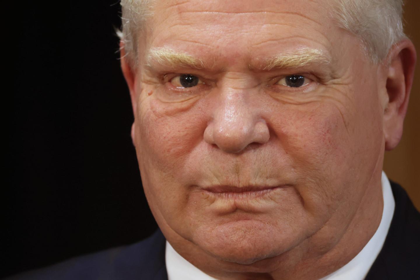 A close-up of Ontario Premier Doug Ford