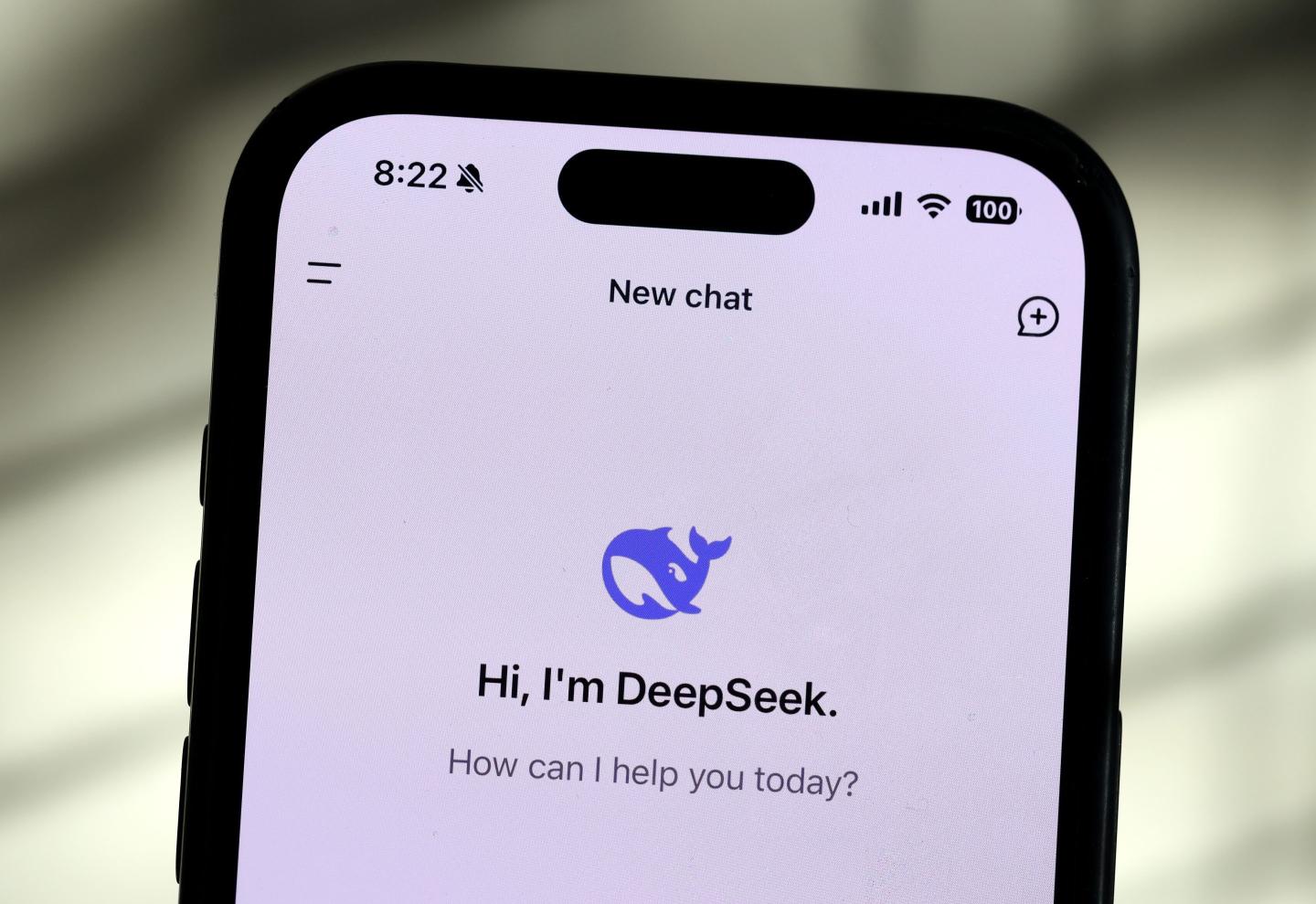 DeepSeek on a phone