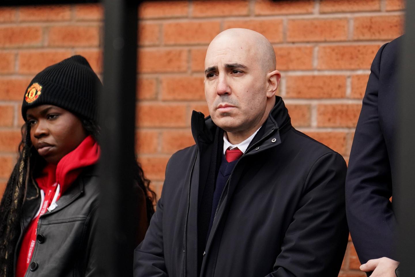 Manchester United's CEO looks miserable standing in the cold