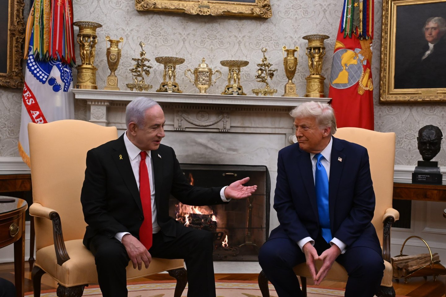 President Donald Trump and Israeli Prime Minister Benjamin Netanyahu.