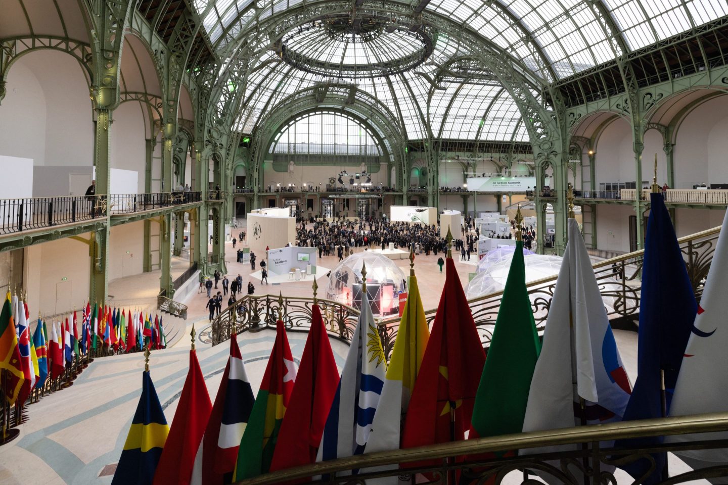 Photo of the hall of the Grand Palais in Paris where the AI Action Summit is taking place.
