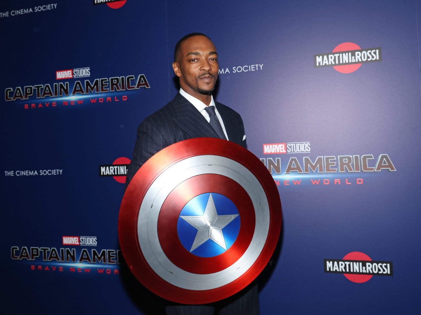 Anthony Mackie attends "Captain America: Brave New World"