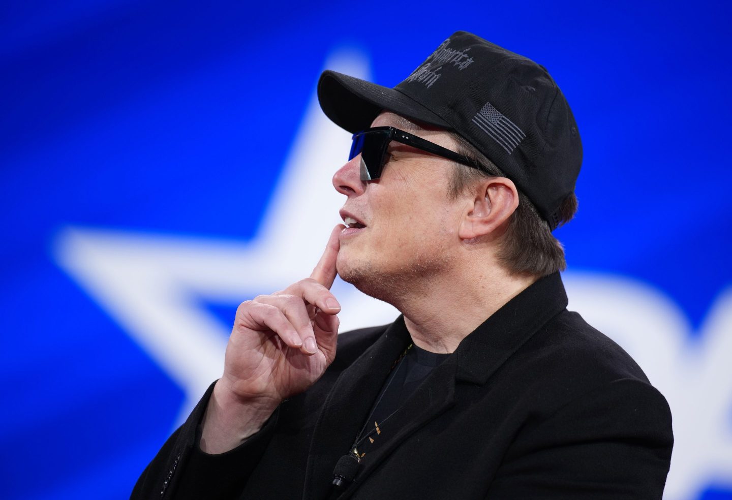 Elon Musk speaks at the Conservative Political Action Conference (CPAC) on February 20, 2025 in Oxon Hill, Maryland.