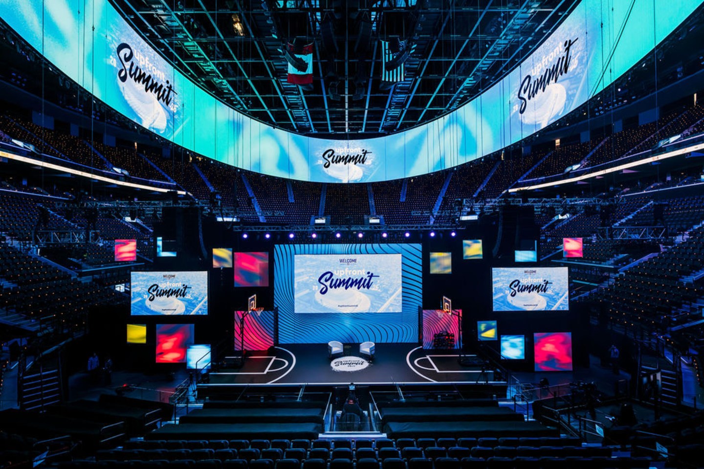 The 2025 Upfront Summit stage.