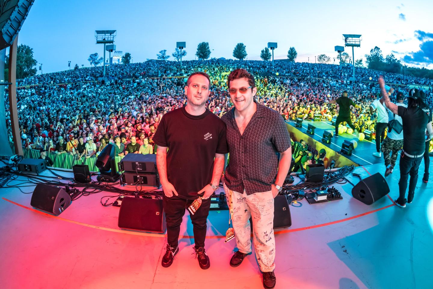 Medium Rare co-founders Adam Richman and Joe Silberzweig on stage