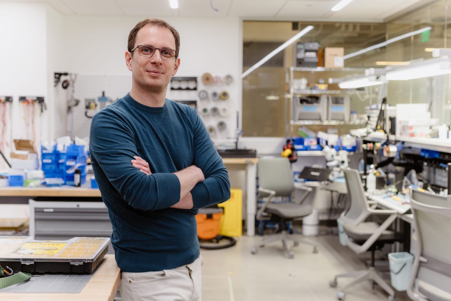 man standing in a lab