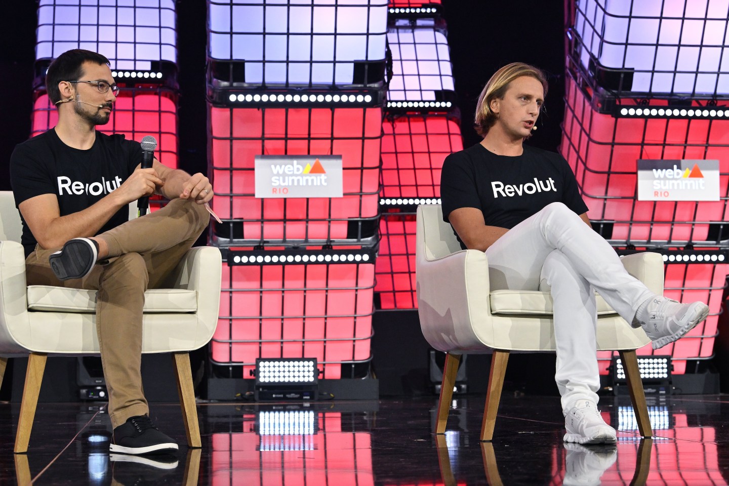 From left: Vlad Yatsenko, CTO, and Nik Storonsky, CEO, cofounded Revolut in 2015.