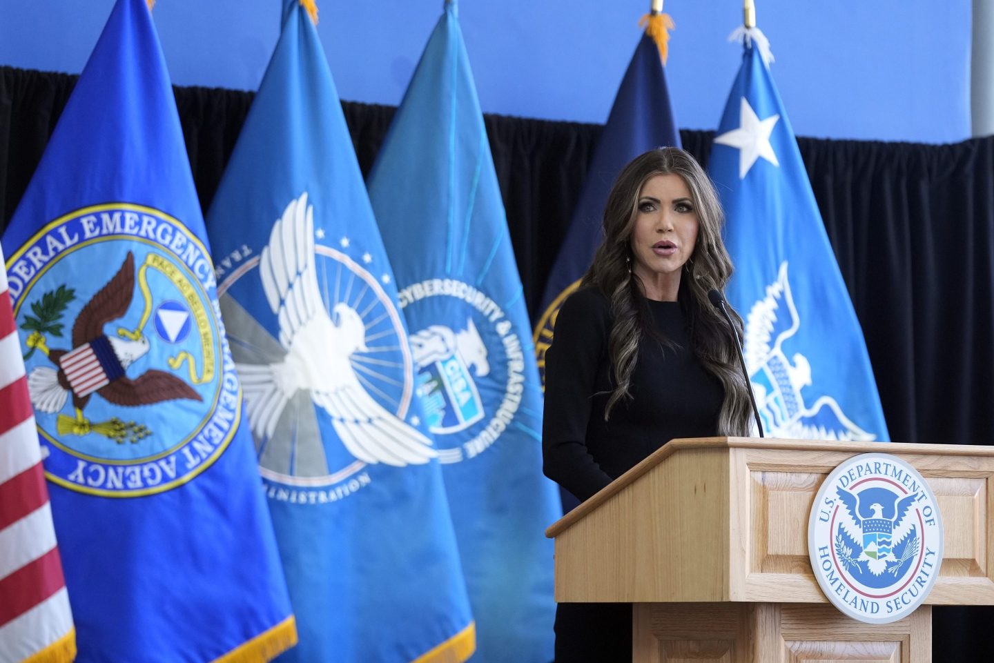 Homeland Security Secretary Kristi Noem on Sunday announced new leadership at the agency tasked with immigration enforcement.