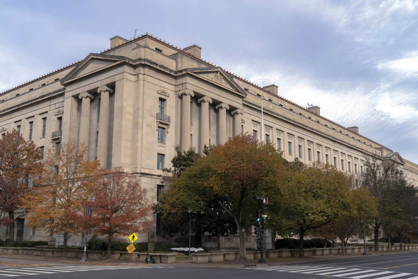 The U.S. Department of Justice building is seen in Washington, Dec. 7, 2024.