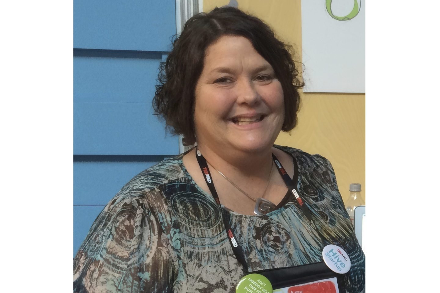 This image provided by Travis Bond shows Amy Gleason, the acting administrator of the DOGE Service, pictured in 2014 at a health care technology conference in San Francisco.