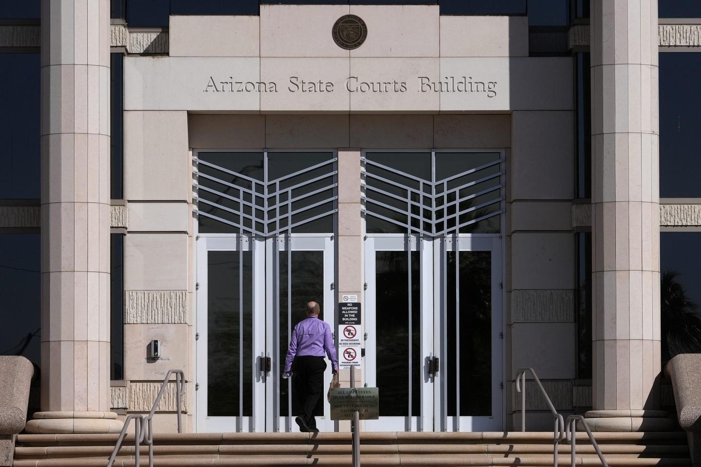 The outside of the Arizona Supreme Court