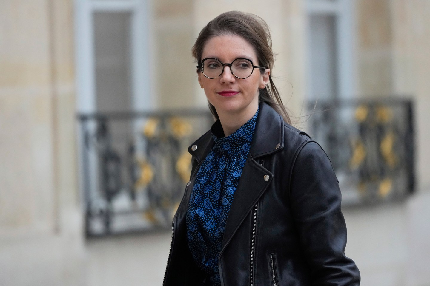 French Minister of Solidarity and Families Aurore Berge arrives to attend the weekly cabinet meeting after a cabinet reshuffle, at the Elysee Palace in Paris, on Jan. 12, 2024.