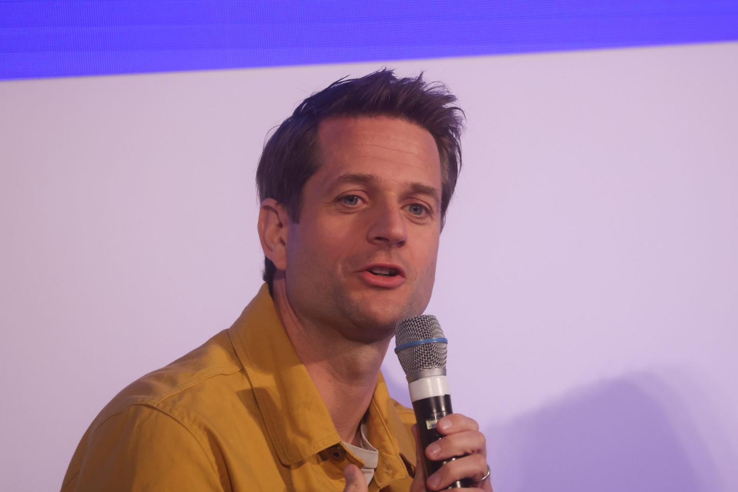 Sebastian Siemiatkowski, chief executive officer of Klarna Holding AB, at IFGS 2022 summit at the Guildhall in London, U.K., on Monday, April 4, 2022. Innovate Finance's summit -- part of U.K. Fintech Week -- aims to showcase Britain's financial technology sector and its global ambitions.