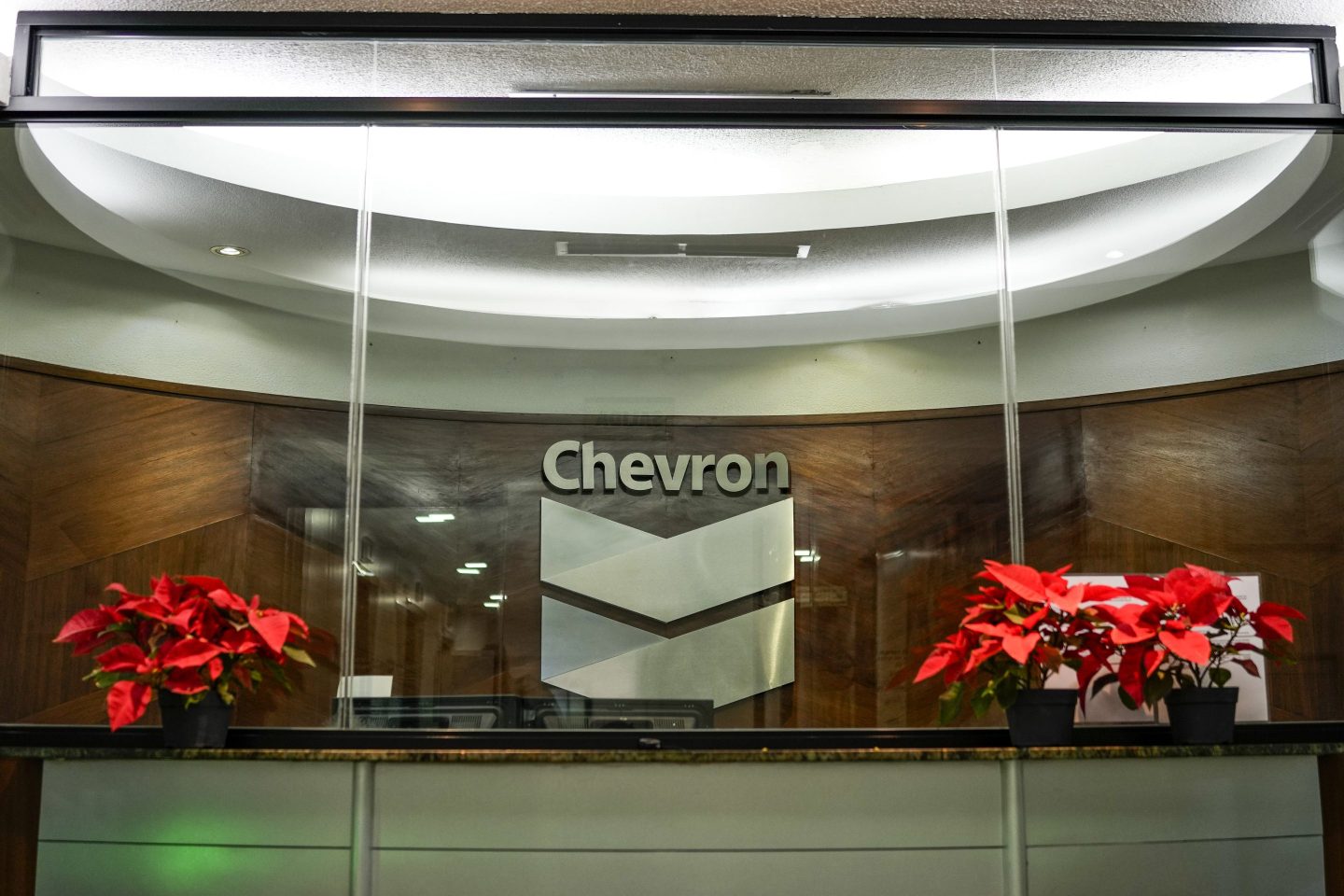 Chevron offices in Caracas, Venezuela, in 2022.