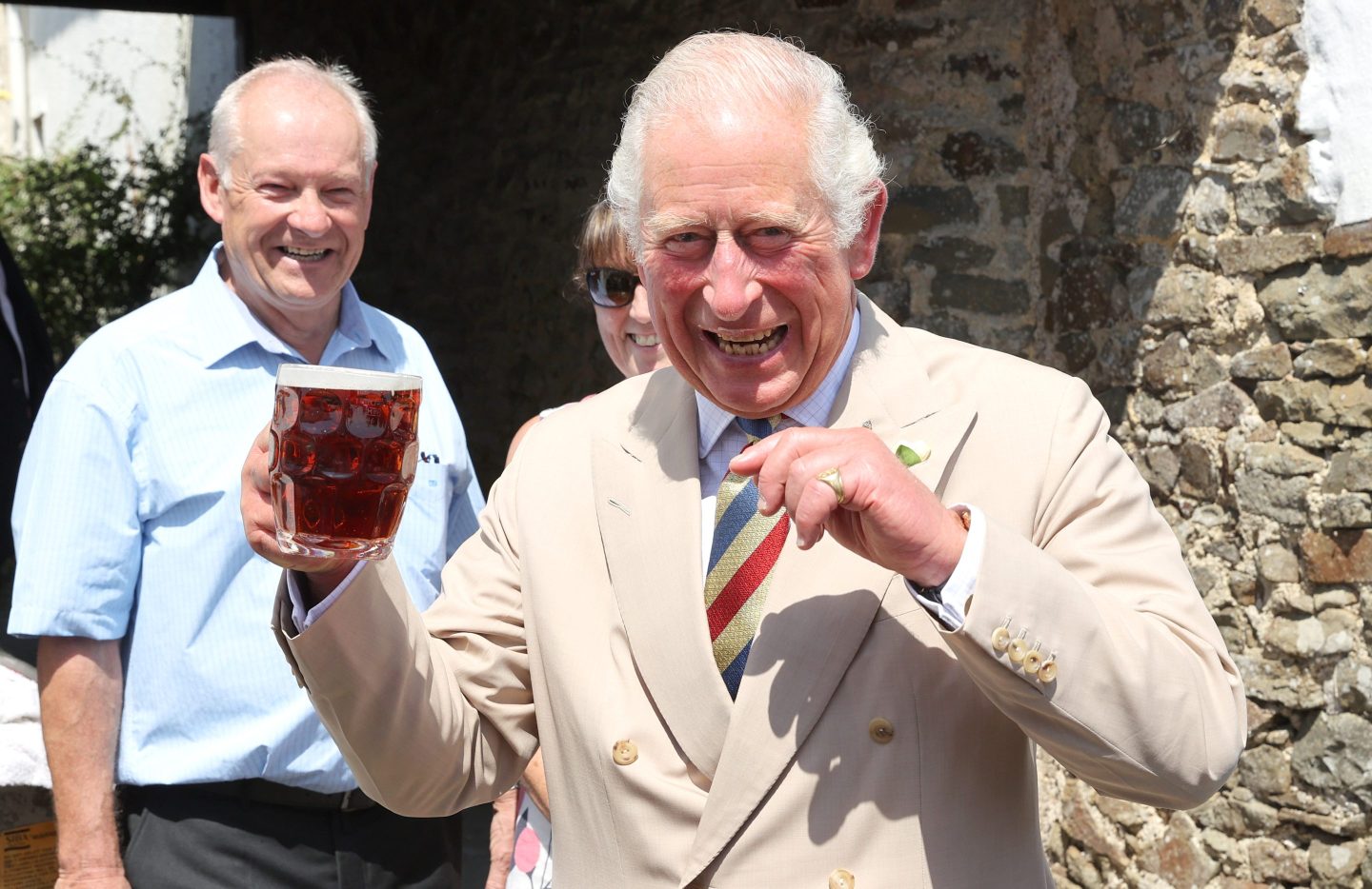 It has become tradition for British politicians and royalty to be seen drinking or pouring a pint of beer.