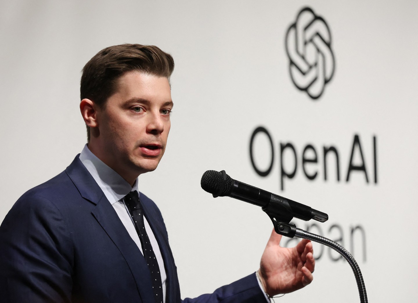 OpenAI COO Brad Lightcap in Tokyo on April 15, 2024. (Photo: STR/JIJI Press/AFP/Getty Images)
