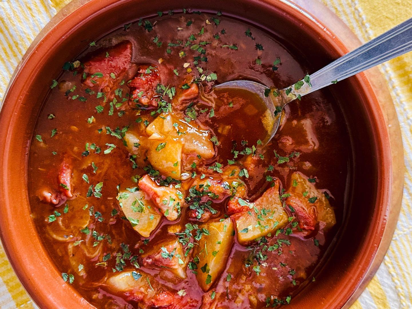 Bowl of red sauce