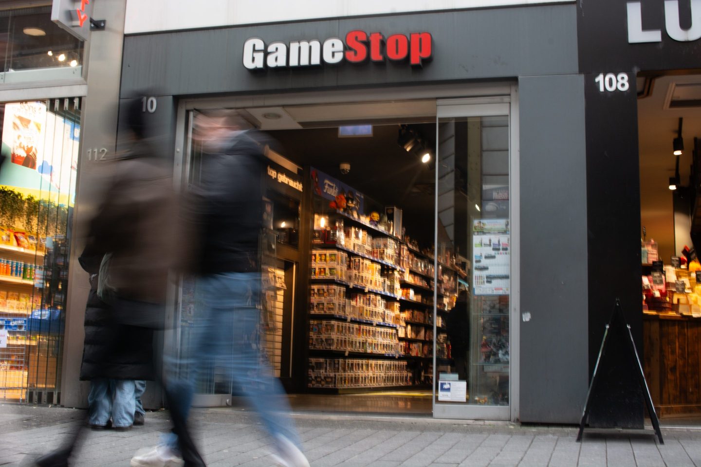 A GameStop store in Germany