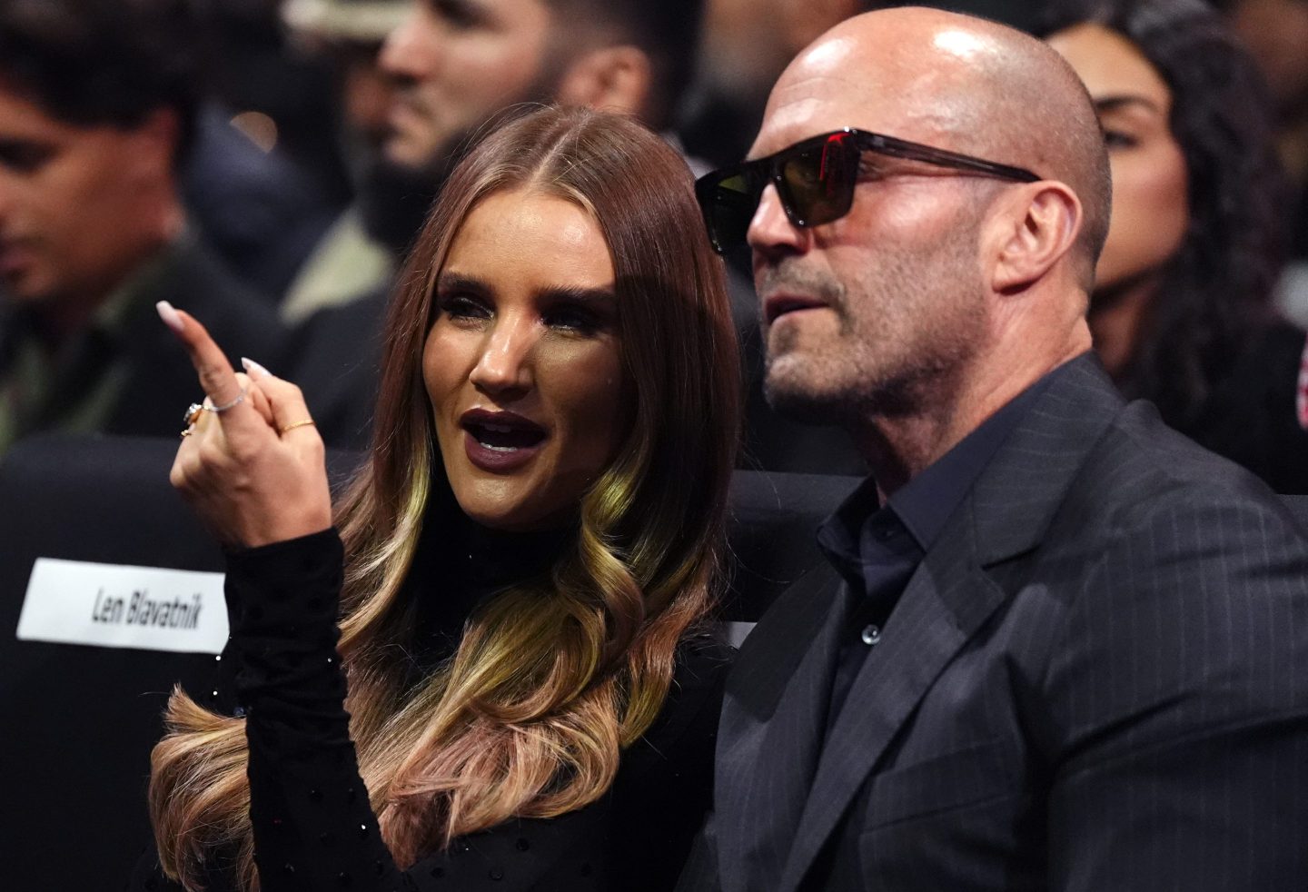 Actor Jason Statham and wife Rosie Huntington-Whiteley