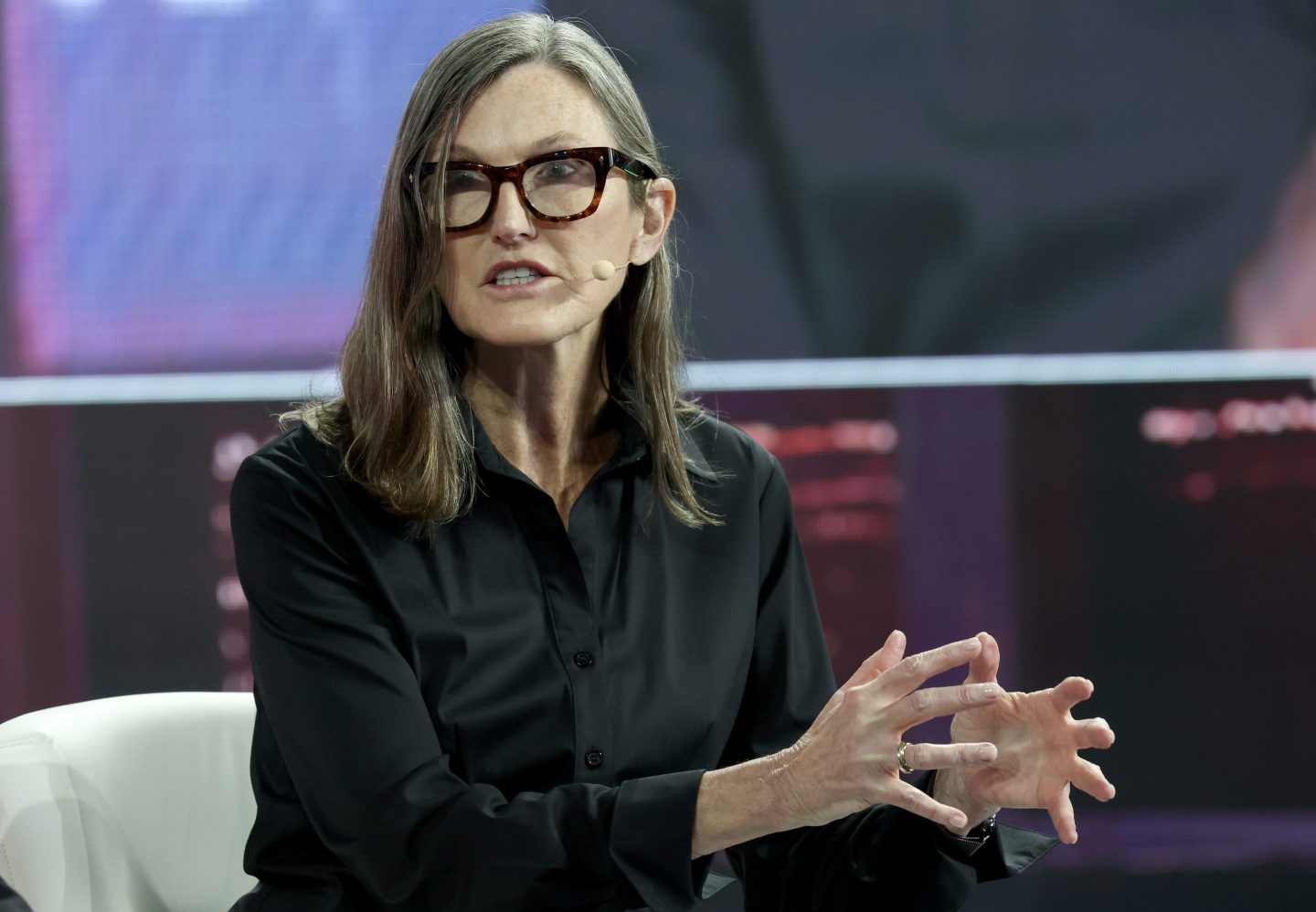 Ark Invest founder and CEO Cathie Wood at the FII Priority Summit in Miami Beach on Feb. 20.