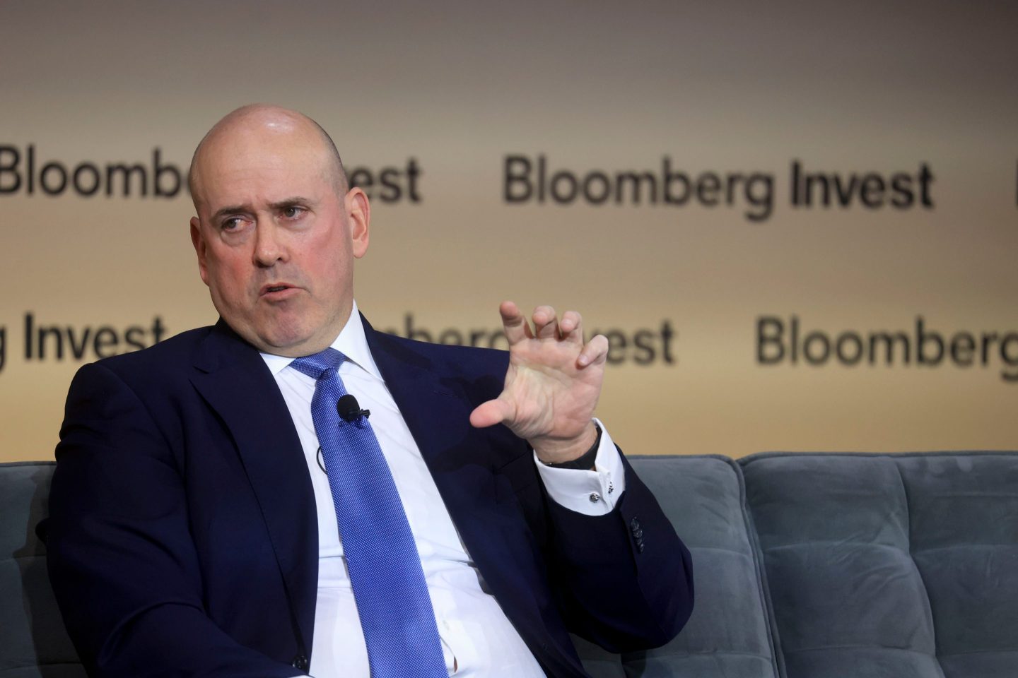 Harvey Schwartz, chief executive officer of Carlyle Group Inc., speaks during the Bloomberg Invest event in New York, US, on Tuesday, March 4, 2025.