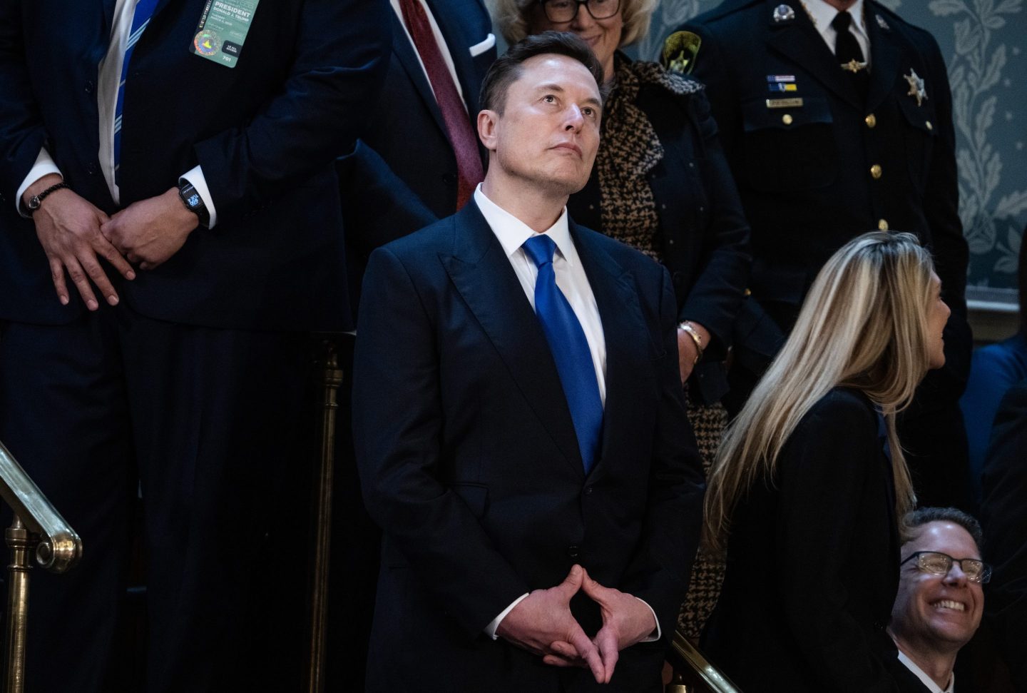 Elon Musk attends President Donald Trump's address to a joint session of Congress on March 4.