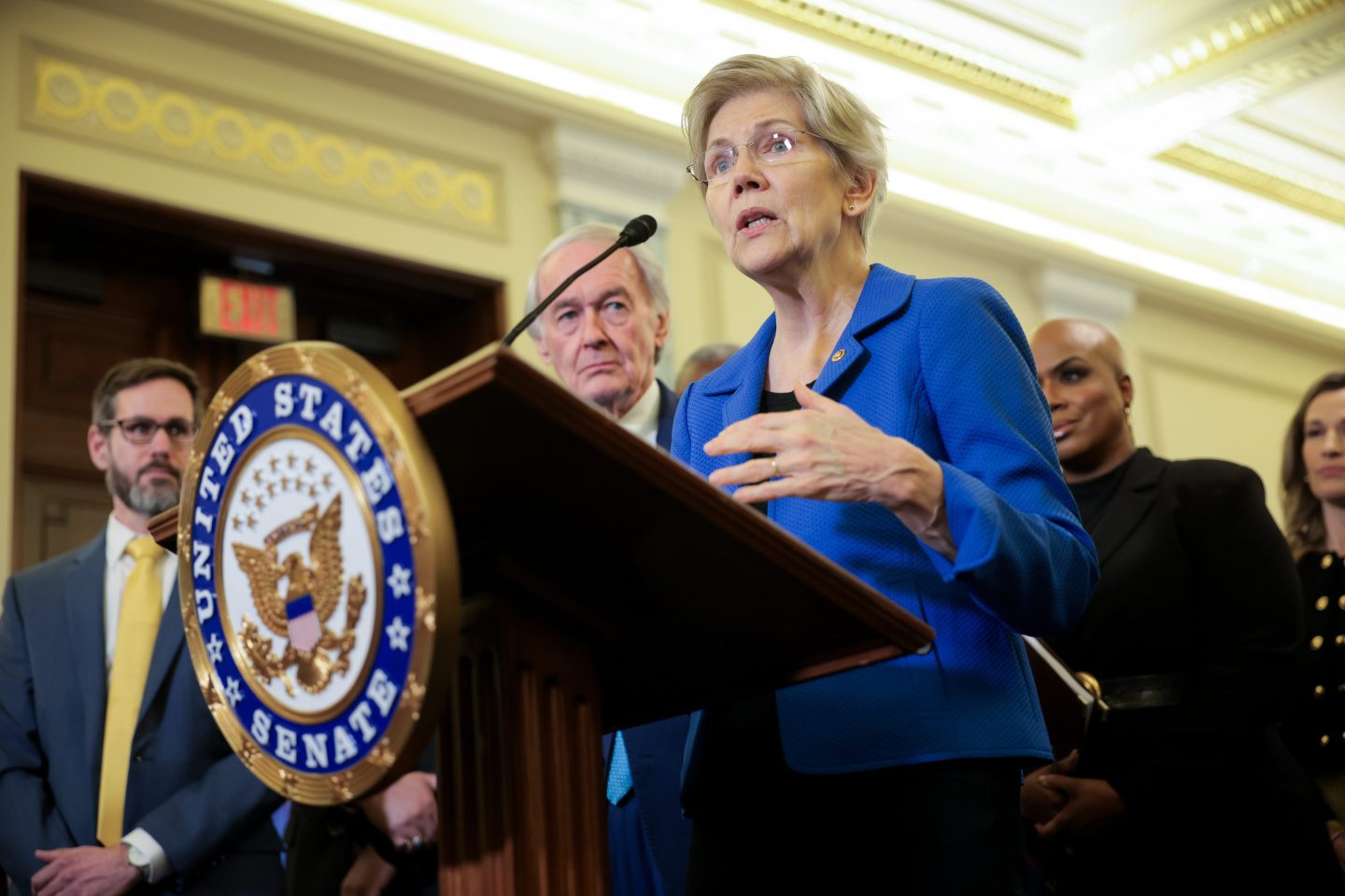 Massachusetts Sen. Elizabeth Warren is expected to lead Democratic opposition to the bill.