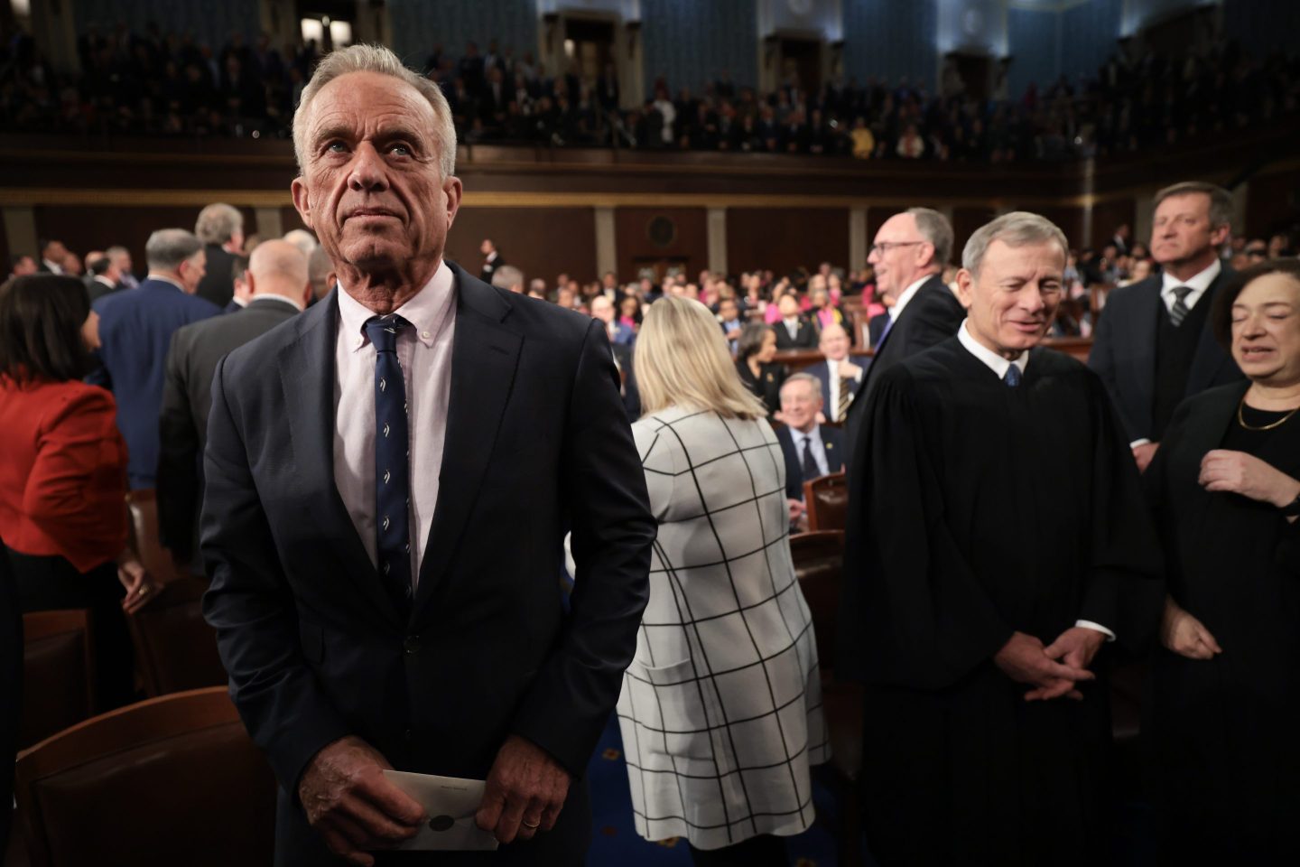 U.S. Secretary of Health and Human Services Robert F. Kennedy Jr. attends U.S. President Donald Trump's address to a joint session of Congress at the U.S. Capitol on March 04, 2025 in Washington, DC.