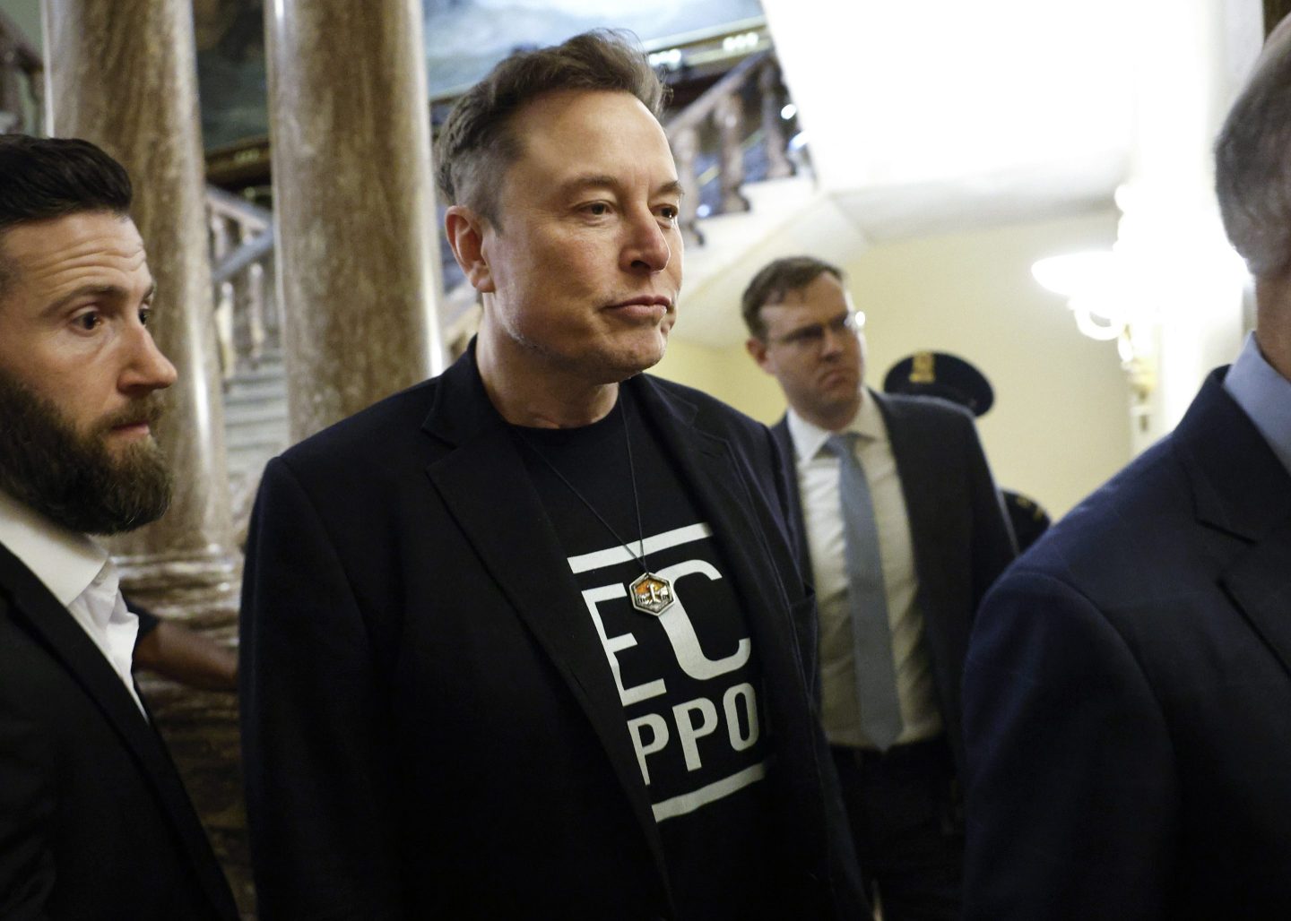 White House Senior Advisor Elon Musk meets with Republican lawmakers.