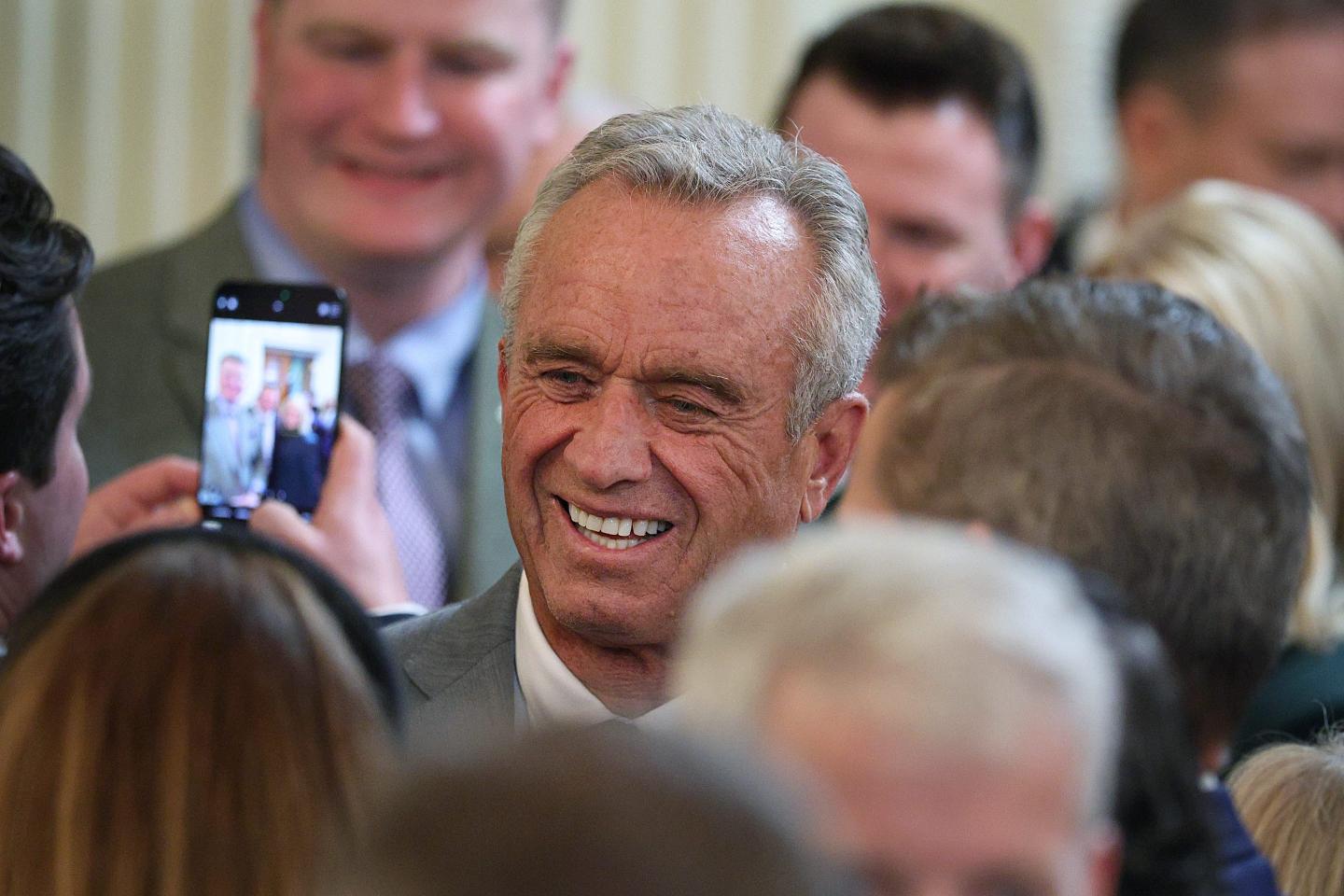 RFK Jr. in a crowd