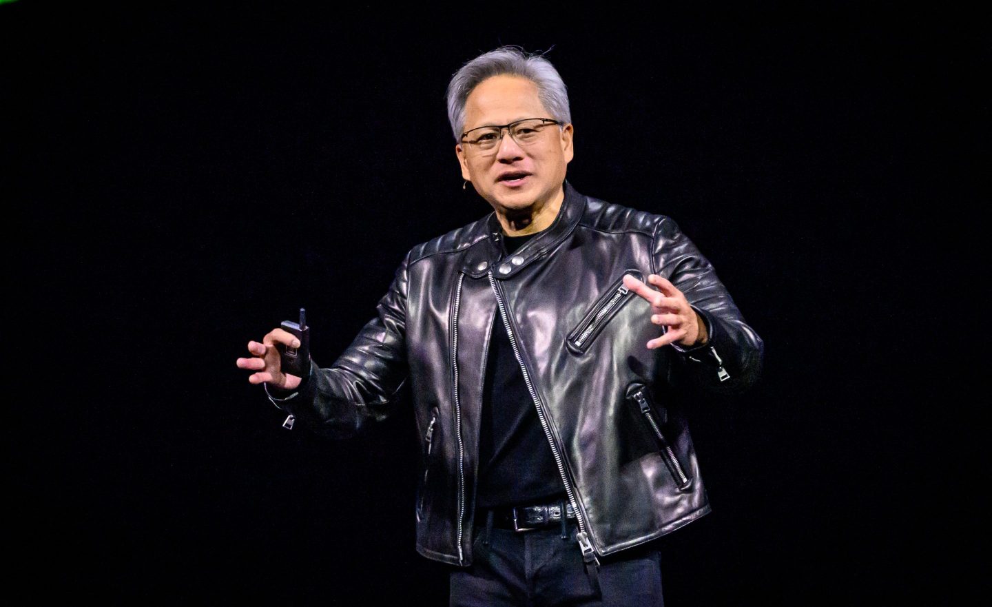 Nvidia CEO Jensen Huang delivers the keynote address at the GTC AI Conference in San Jose, California, on March 18, 2025.