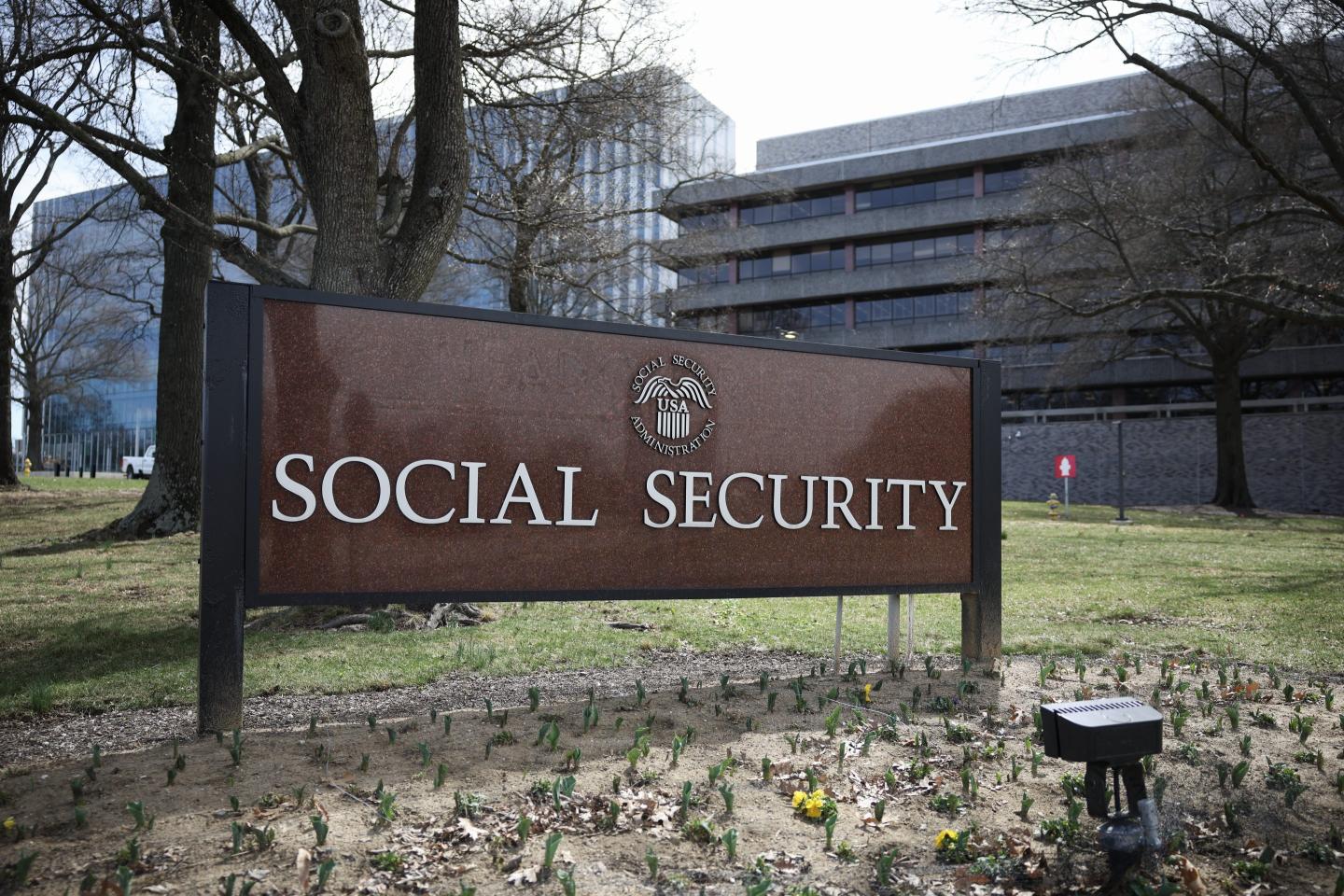 A sign reading Social Security