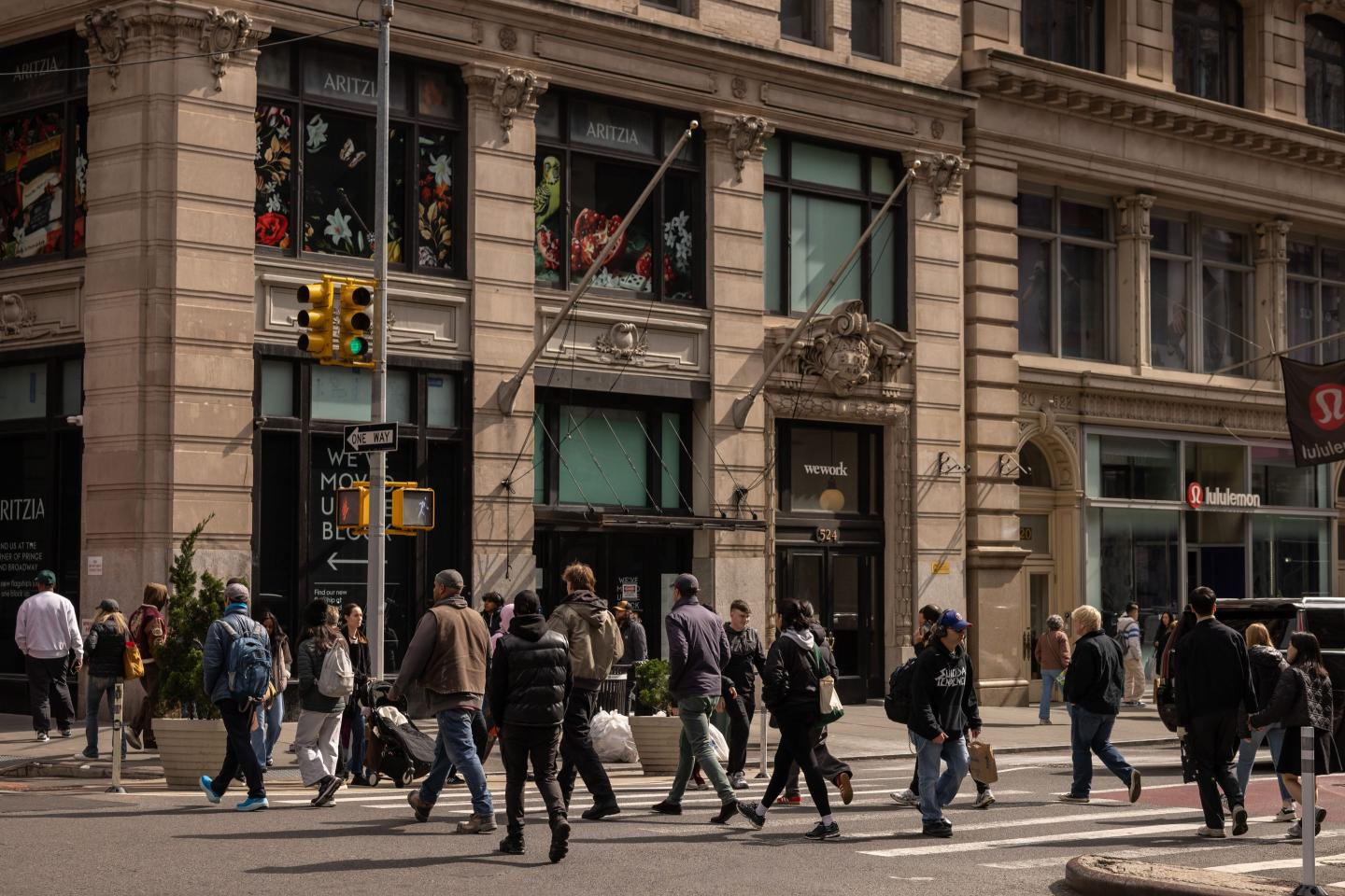Shoppers in the Soho neighborhood of New York City