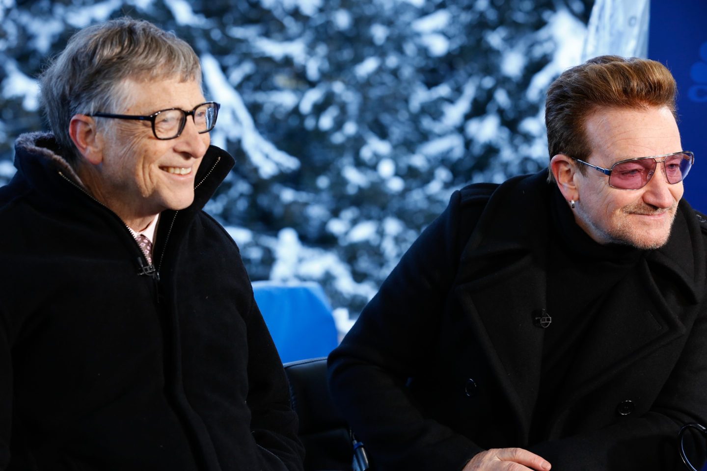 Bill Gates, former Microsoft Chairman, and Bono of U2