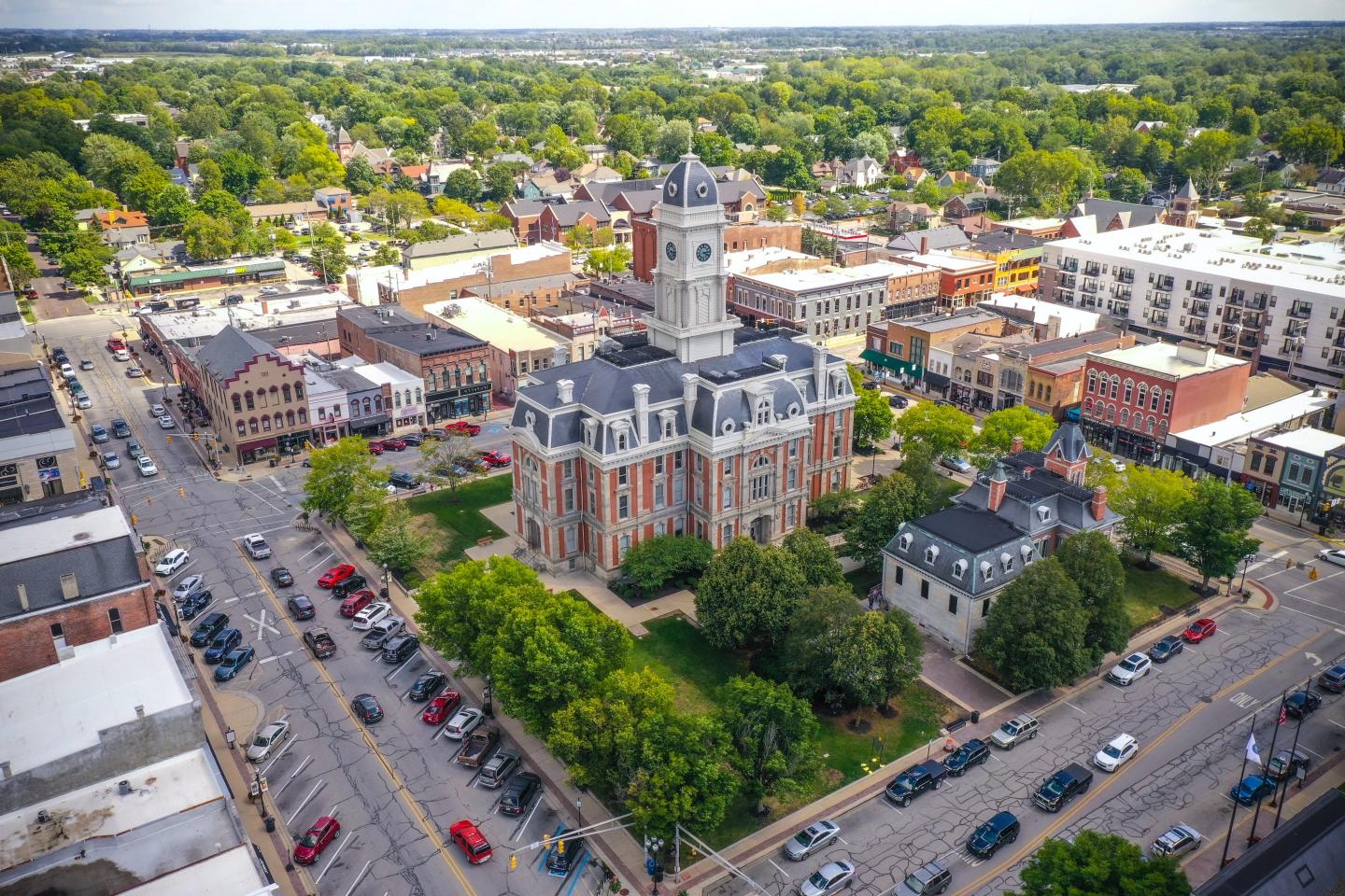 Sky view of Noblesville, IN