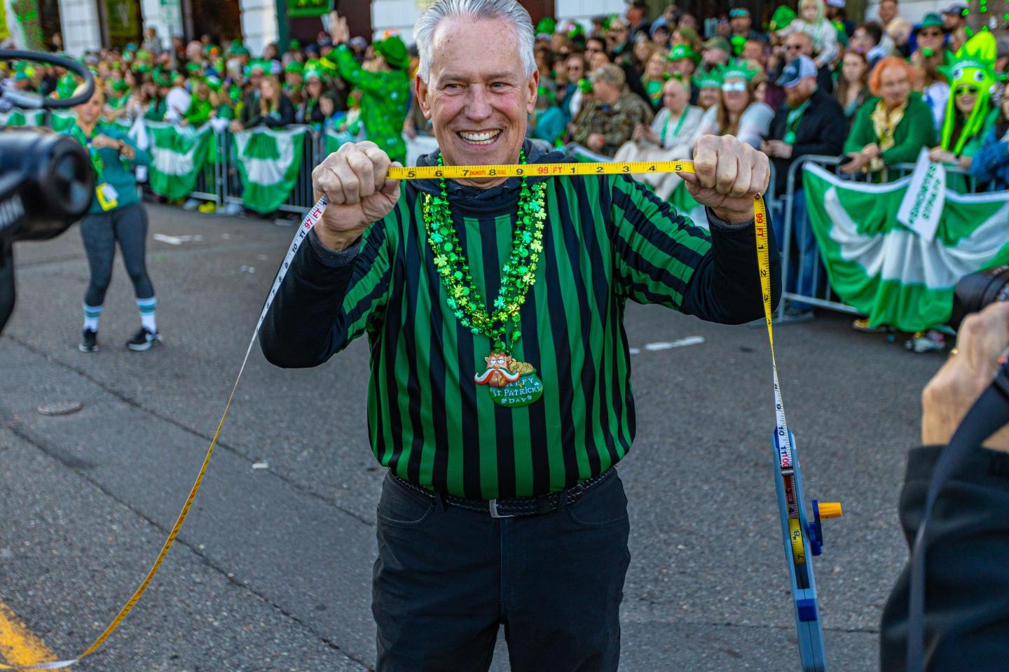 An Arkansas resort town is feuding over the title of world’s shortest St. Patrick’s Day parade