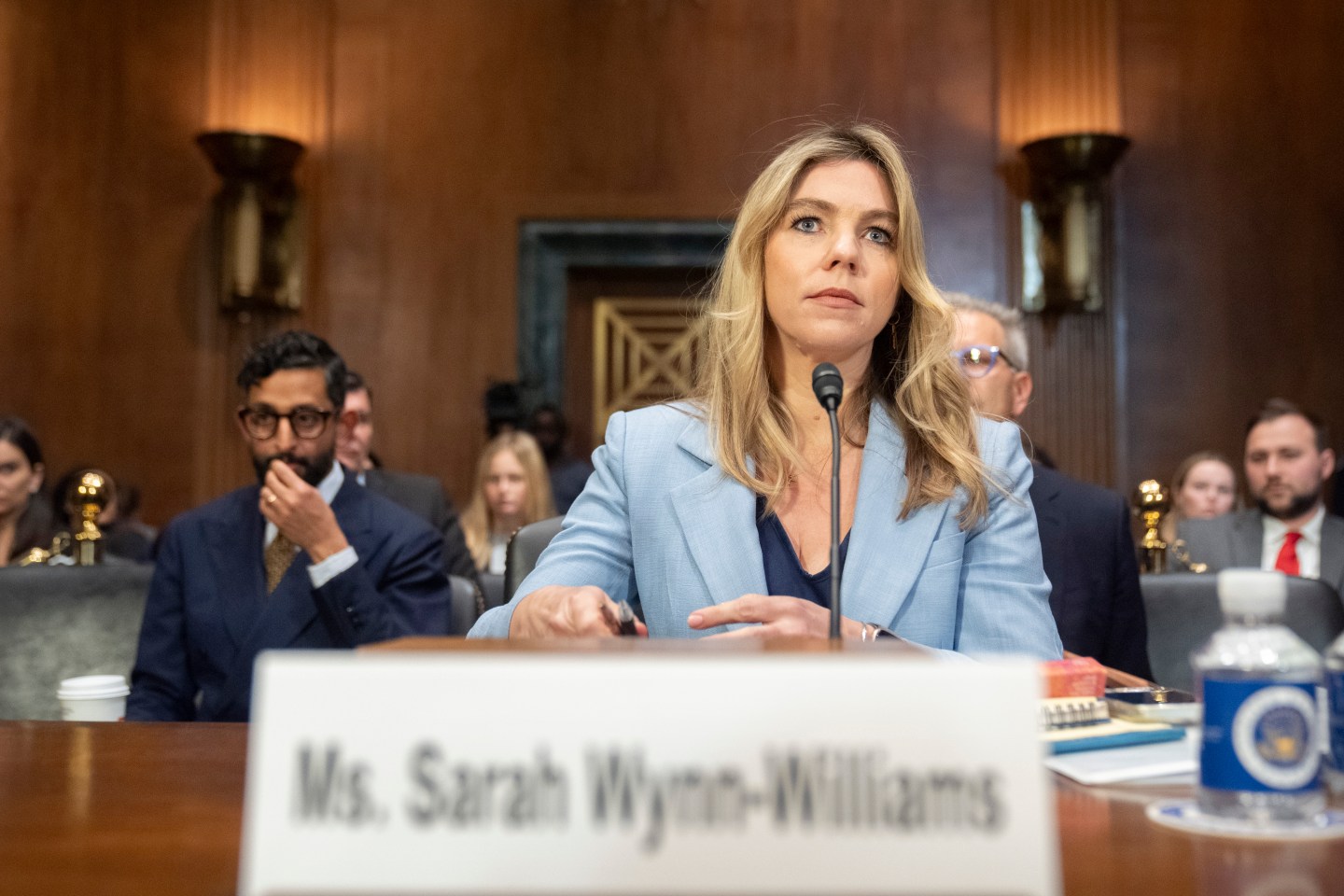 Former Facebook executive Sarah Wynn-Williams testified before the Senate Judiciary Committee Wednesday.