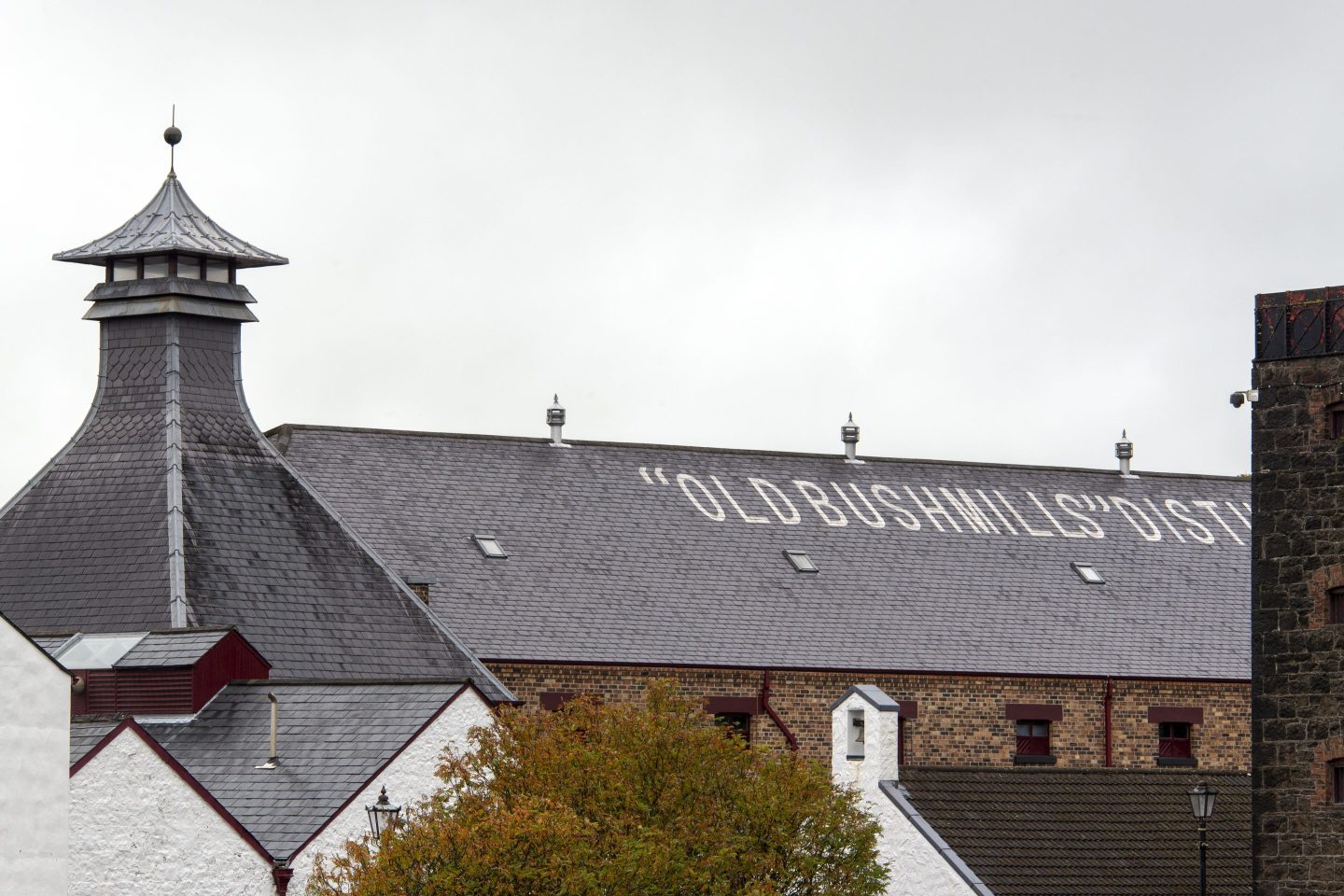 The Old Bushmills whiskey distillery in Bushmills Northern Ireland is the oldest working distillery in Ireland.