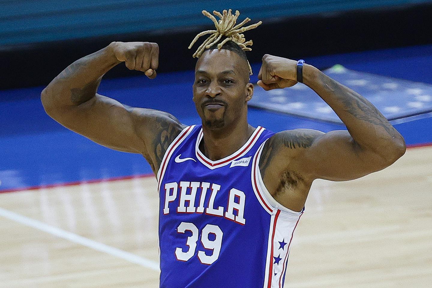 Dwight Howard #39 of the Philadelphia 76ers