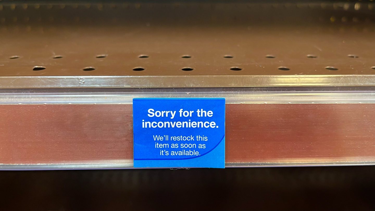 Many shippers are pausing, or outright canceling, shipments due to the trade war.