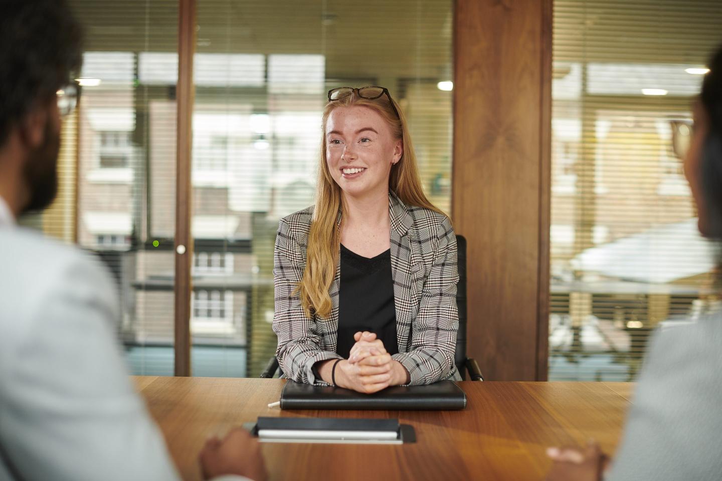 Young graduate in a job interview