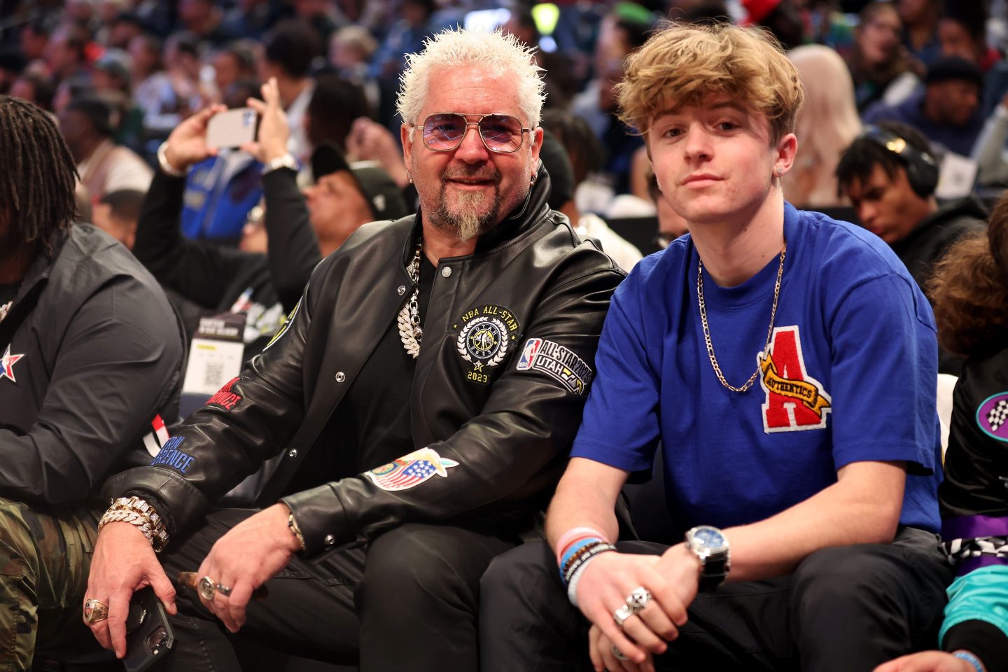 Guy Fieri poses with his son, Ryder Fieri
